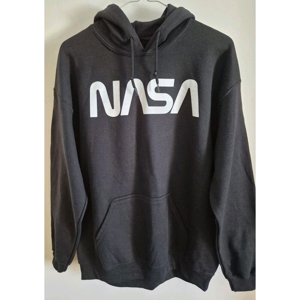 NASA Hyper Space Med Black Hoodie Decals Frt Back